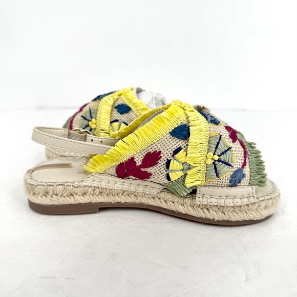 Sam Edelman Kids Kayden Slingback Sandal US 13 M Beige Multicolor Leather NIB - Picture 4 of 12